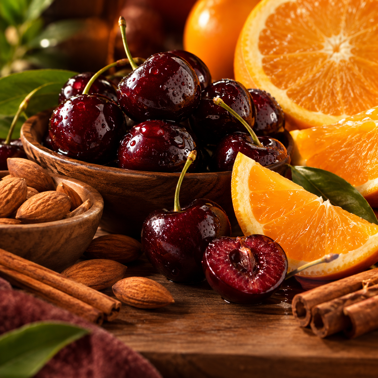 Black Cherry EO & FO Blend 2 oz – Fragancia de Cereza, Almendra y Naranja para Jabón, Velas y Wax Melts