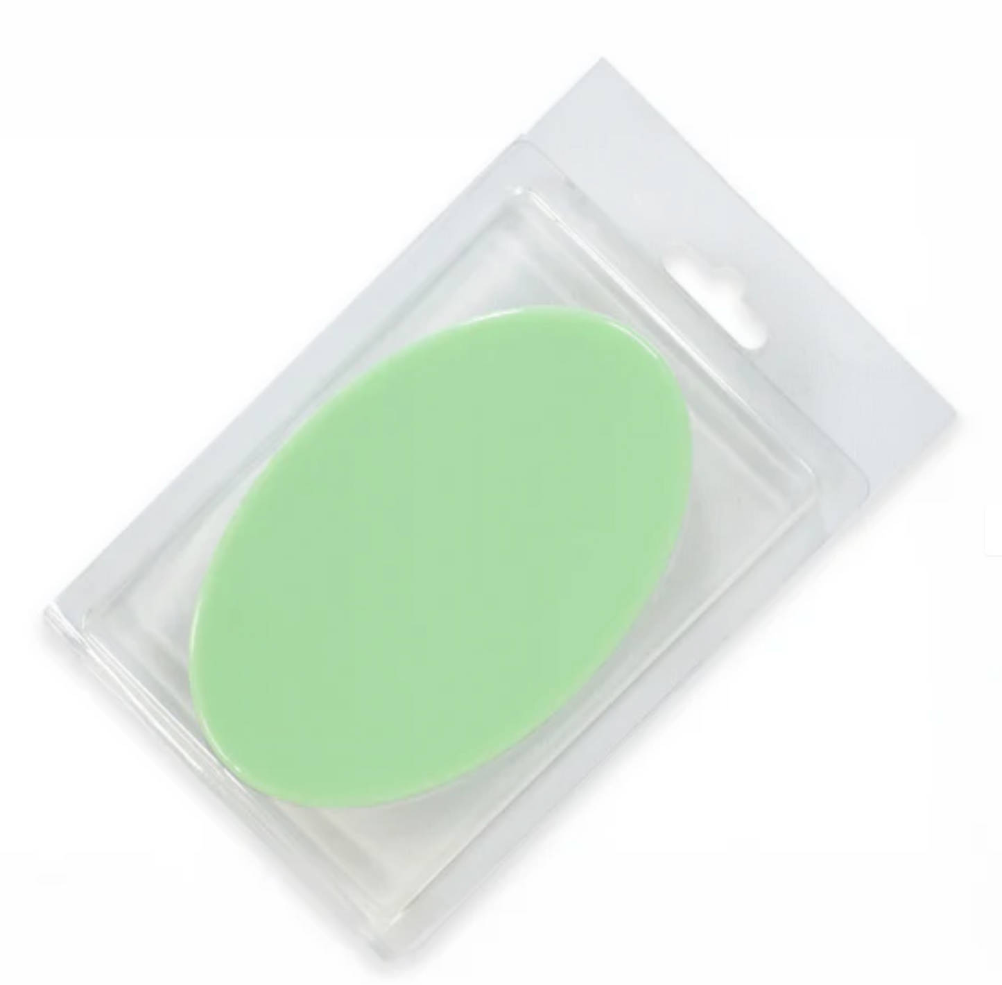 Envase Transparente Tipo Clamshell Ovalado para Jabón de Glicerina (3.5 oz)