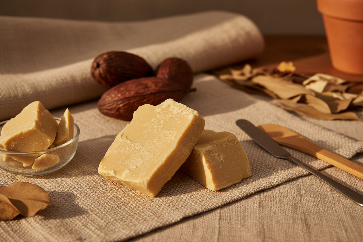 Manteca de Cacao sin refinar/ Unrefined Cocoa Butter – Natural Cosmetic Ingredient for DIY Skincare & Soap Making