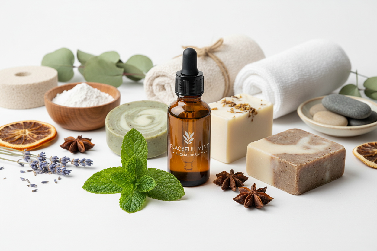 Peppermint Essential Oil | Aceite Esencial de Menta para Jabones, Velas y Aromaterapia (1 oz)