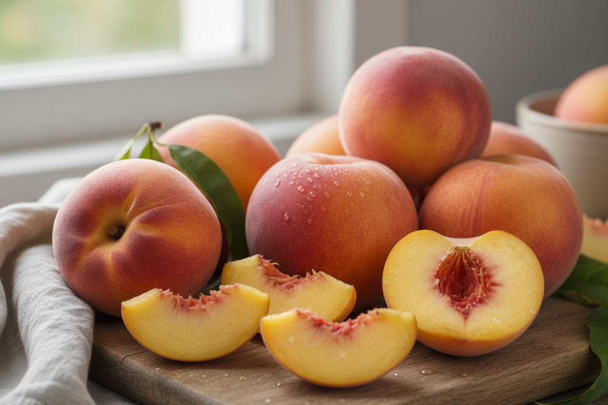 tasty peaches