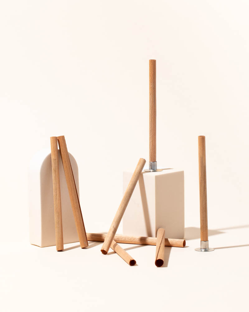 Tube wood wick .01 x .25" x 5"