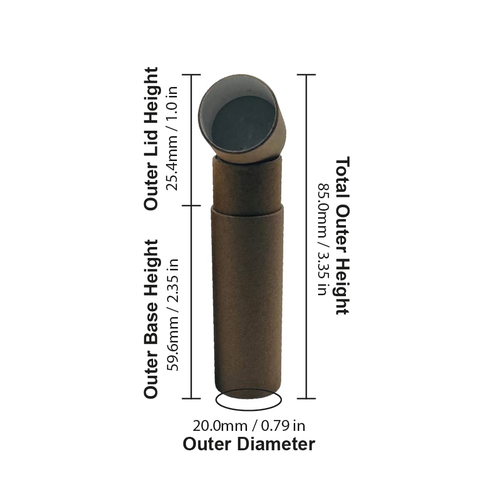 10 ml Glass Roller Bottles with Paper Tube Packaging