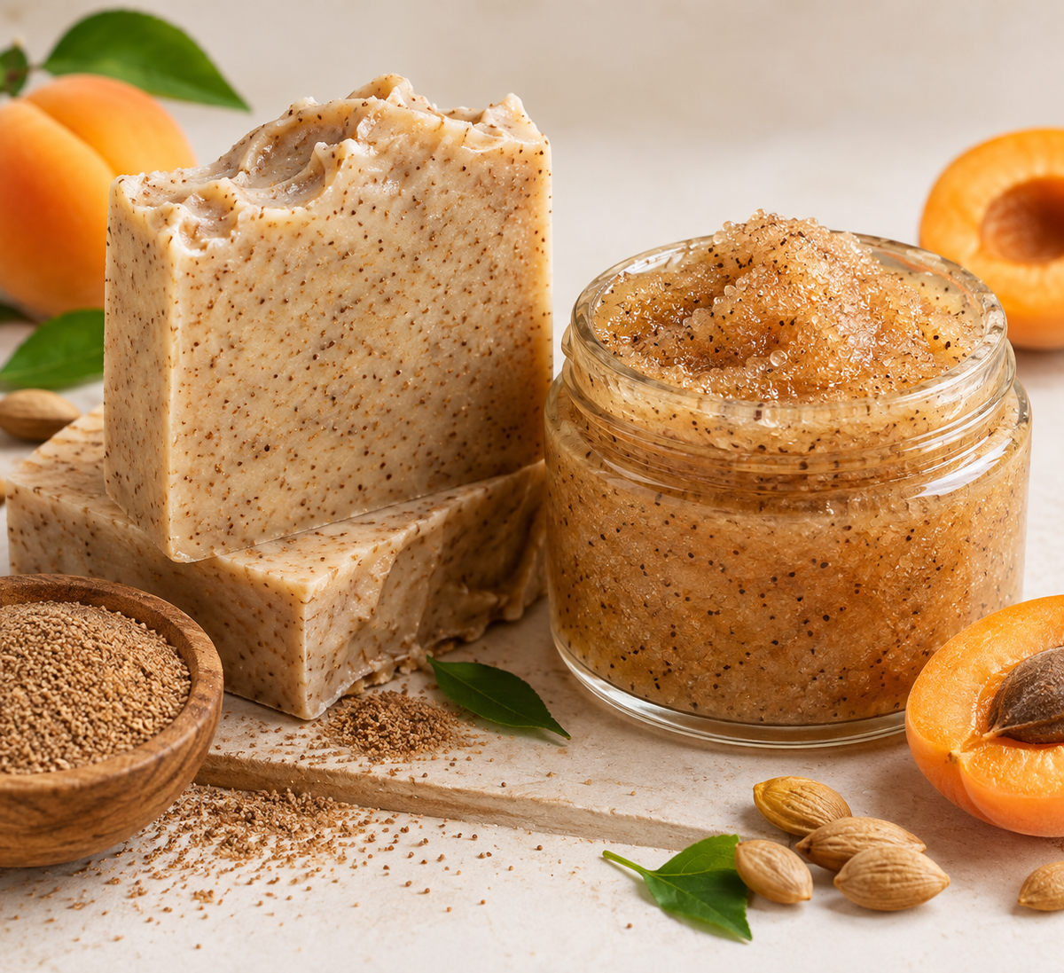 Apricot Seed Powder | Exfoliante Natural para Jabones y Scrubs