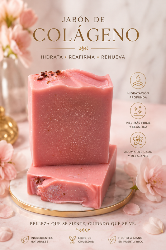 Jabón de Colágeno – Artesanal y Suave con la Piel (Collagen)