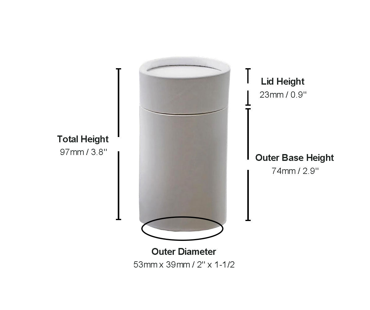 2.5 ounce / 70 g Oval Push-up Cosmetic Container