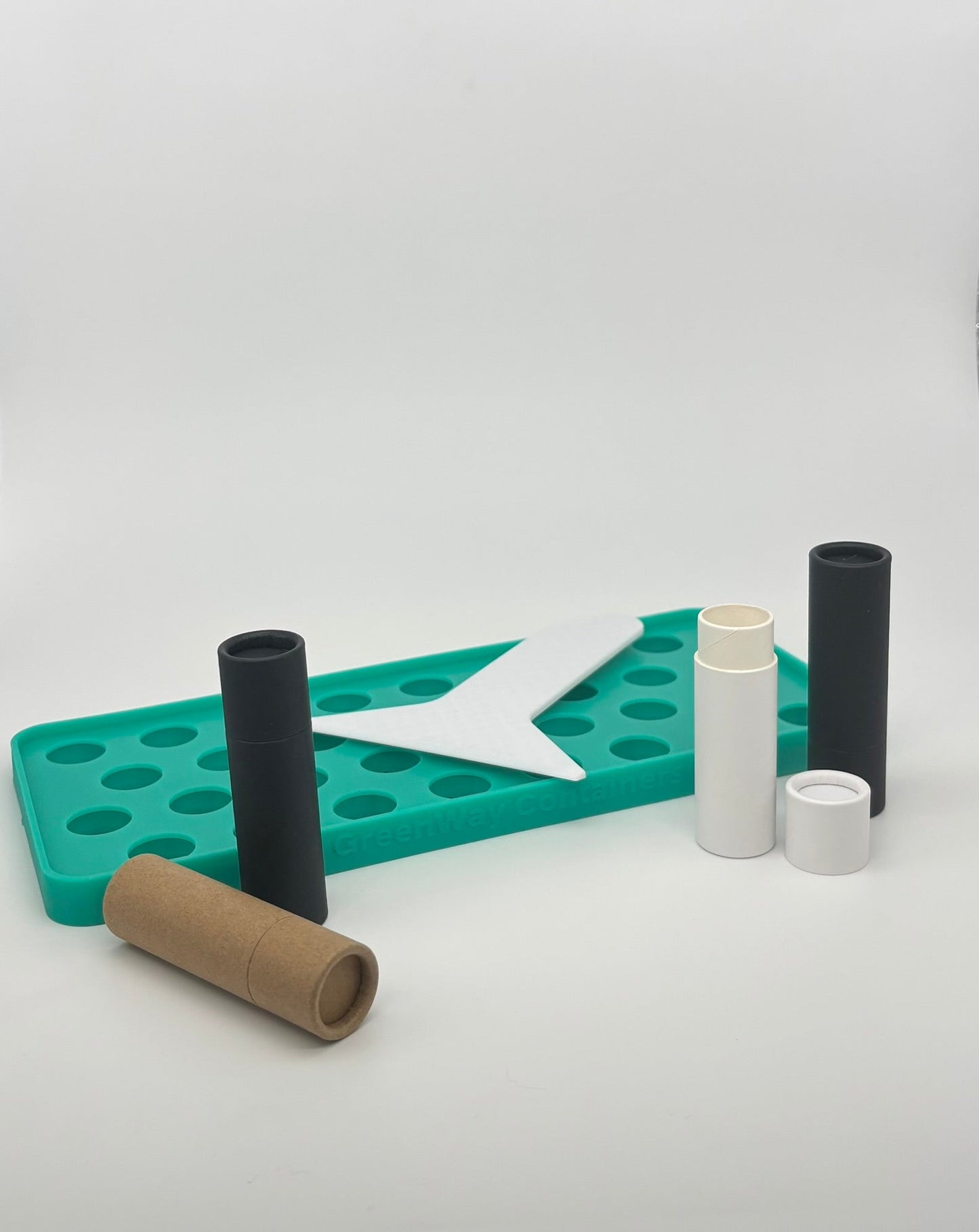 .3 ounce / 8.5 g White Coated Paper Lip Balm Tubes