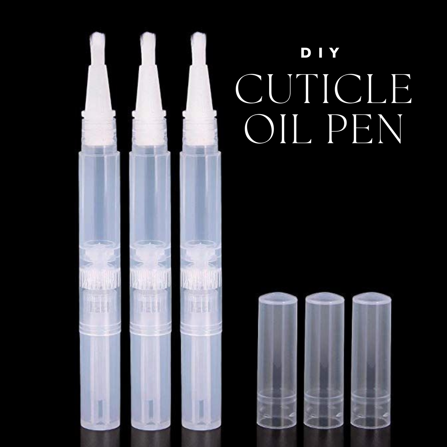 Botella tipo lápiz para cutícula – DIY