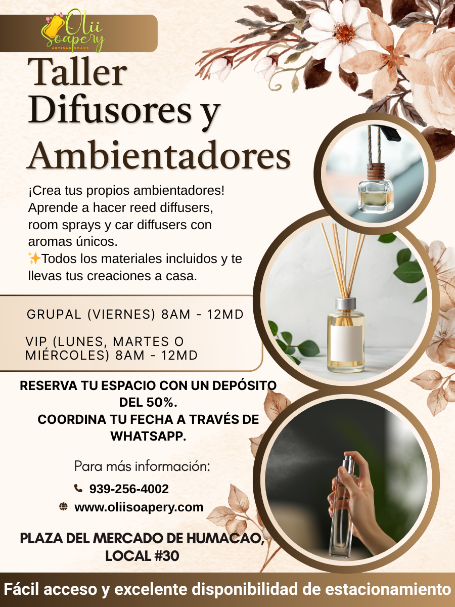 TALLER DIFUSORES Y AMBIENTADORES