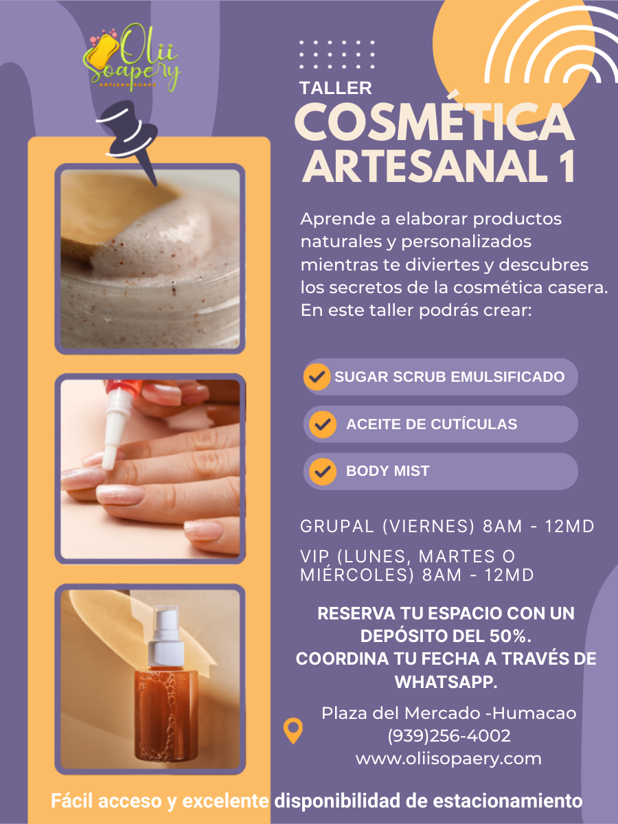TALLER COSMETICA ARTESANAL