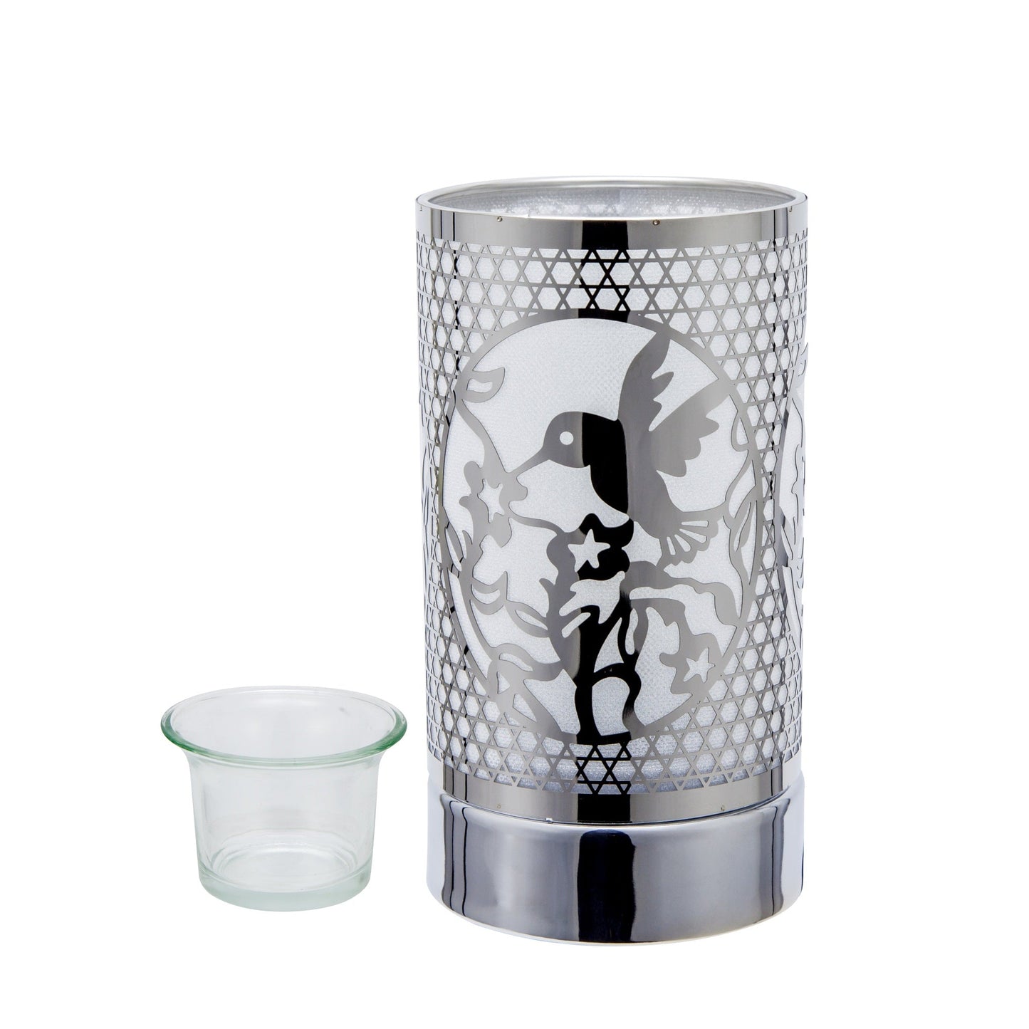 7" touch lamp-Fragrance Wax Melts Warmer -Electric Candle Essential Oil Burner-Metal Hummingbird Table Decor by Peterson Housewares & Artwares