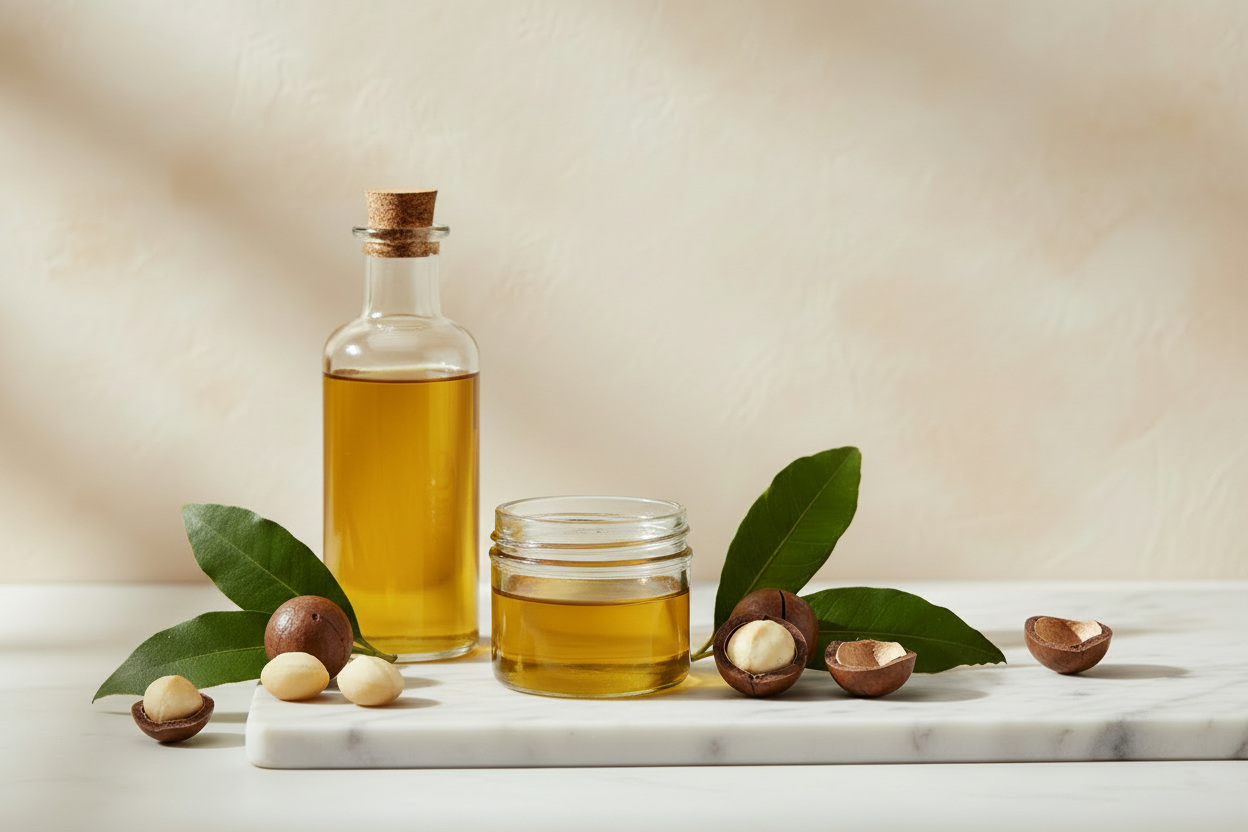 Aceite de Macadamia 100% Puro – 2 oz / 3.5 oz / 16 oz (Macadamia Integrifolia Seed Oil)