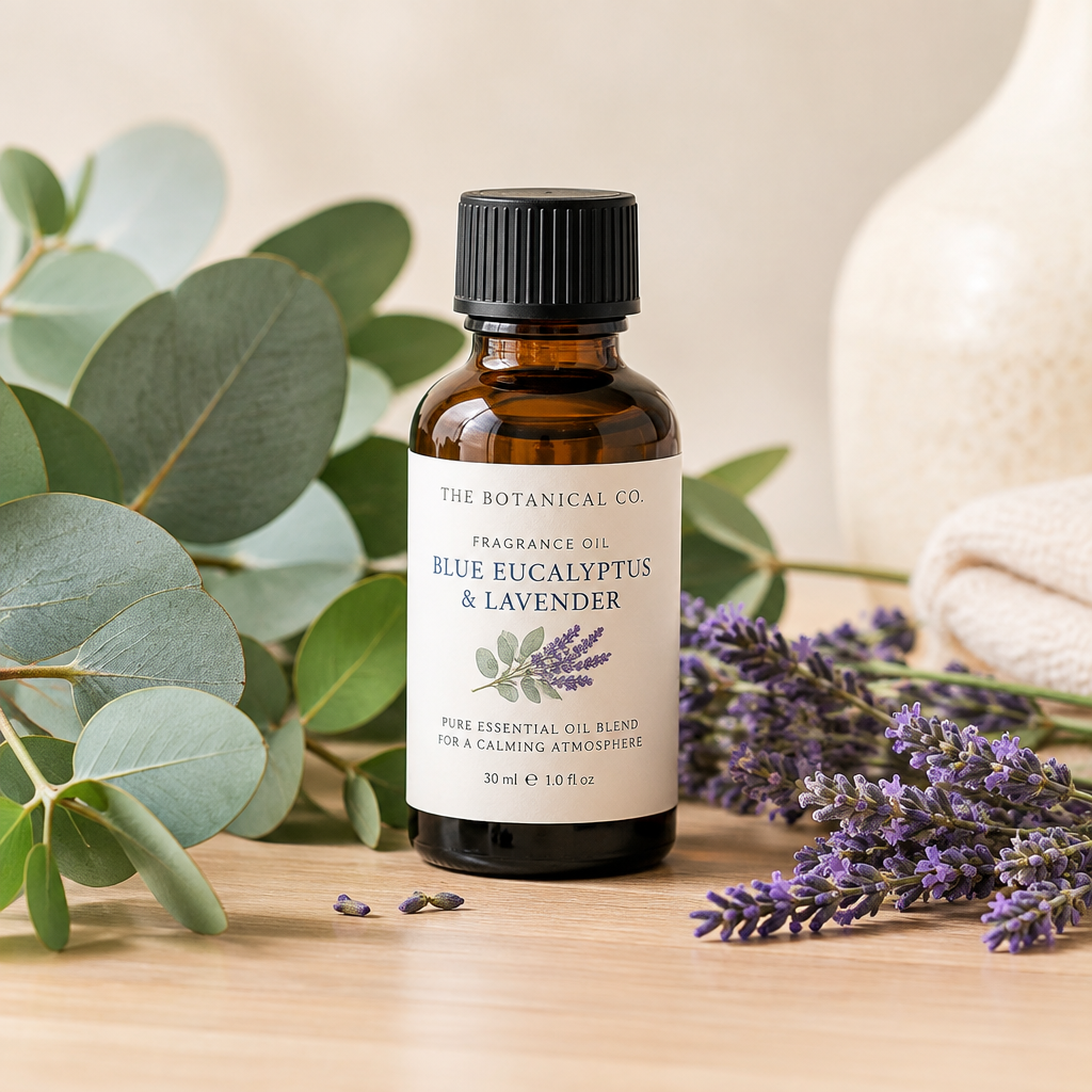 Eucalipto Azul & Lavanda Fragrance Oil 2 oz – para Velas, Jabones y Wax Melts (Clean Fragrance)