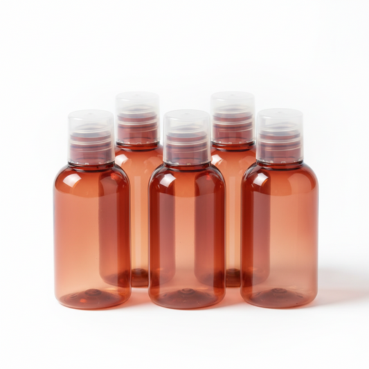 Botella Brown/Red 2 oz – Incluye Flip Cap