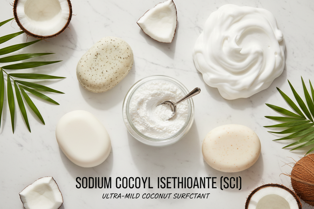 Sodium Cocoyl Isethionate (SCI) en Noodles – Tensioactivo Suave para Shampoo Sólido, Jabones Syndet y Cosmética Artesanal | Olii Soapery