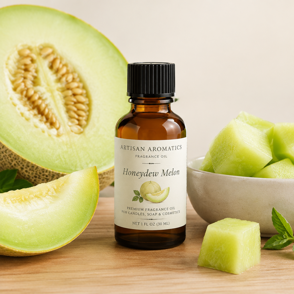 Fragancia Meloncillo (Fragrance Oil) | Fragancia Floral y Frutal para Jabones y Velas (2 OZ)