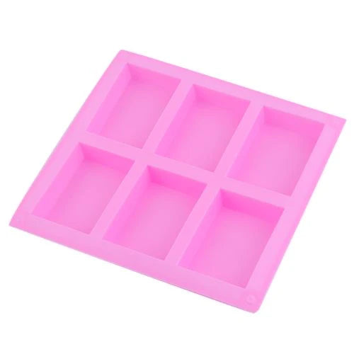 Molde de Silicón para Jabón – 6 Cavidades