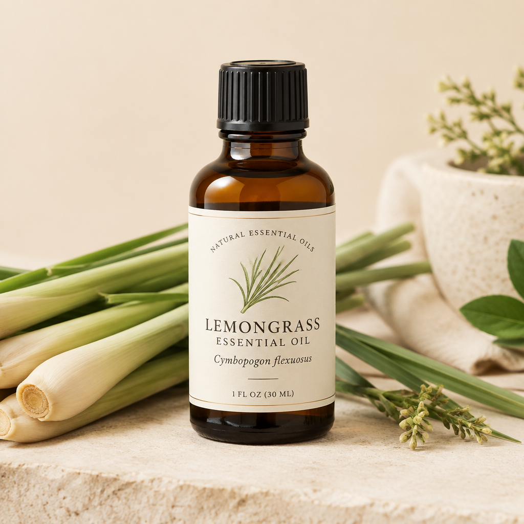 Aceite Esencial de Hierba Limón (Lemongrass) 100% Puro | _Cymbopogon flexuosus_ | 1 oz