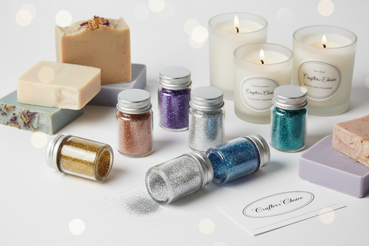 Glitter Cosmético Crafter’s Choice para Jabones y Velas | Brillo Decorativo para Proyectos Artesanales (Múltiples Colores)