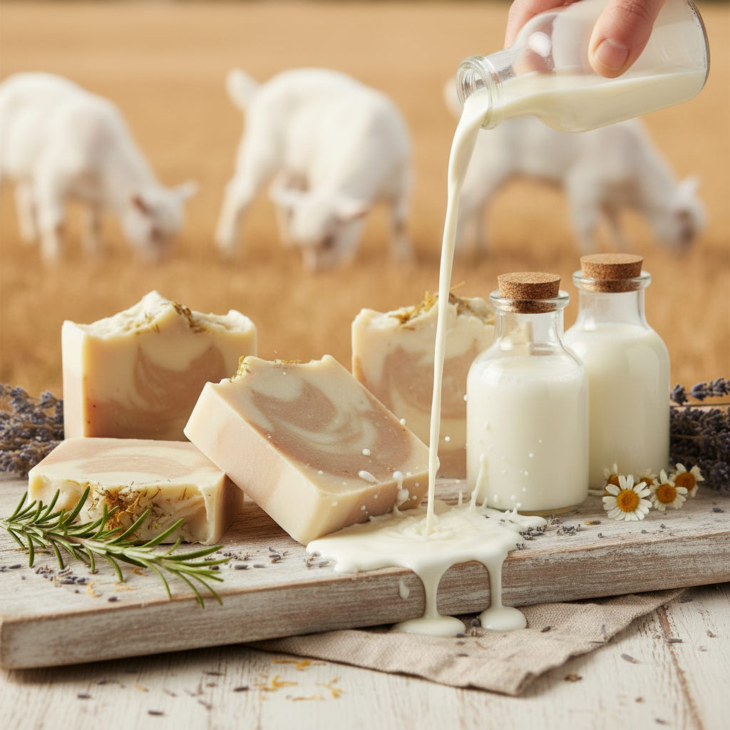 Base de Jabón Crystal Goat’s Milk – Leche de Cabra Melt & Pour Hidratante para Jabón Artesanal (2 LBS-SP)