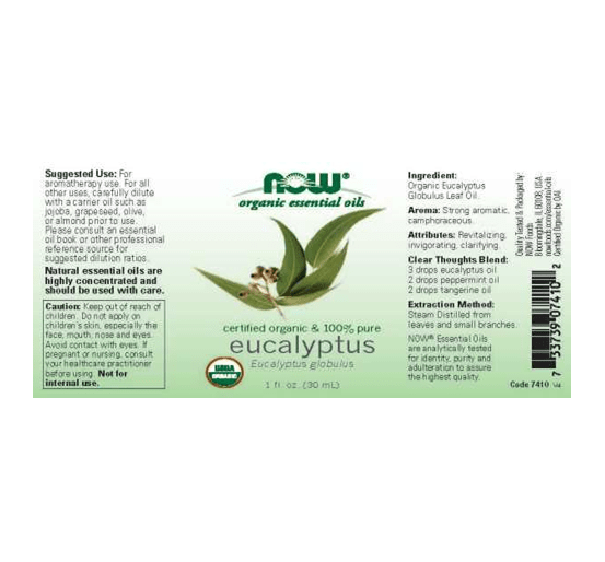 Eucalyptus Essential Oil, Organic