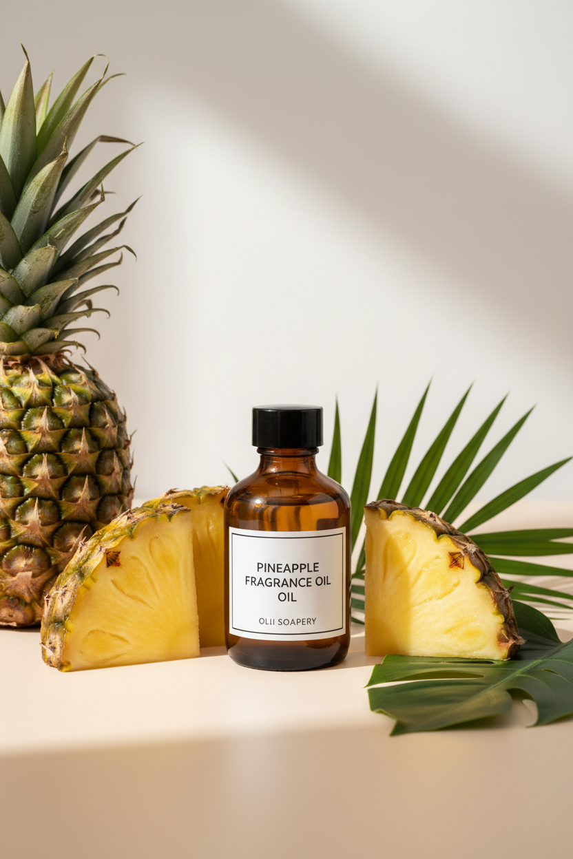 Fragancia Piña – Aroma Tropical, Dulce y Refrescante para jabones y velas (2 oz)