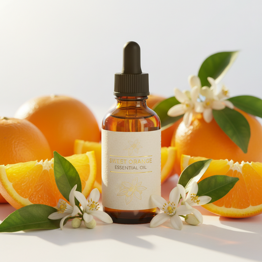 Aceite Esencial de Naranja Dulce 100% Puro | Sweet Orange Essential Oil para Jabones, Velas y Aromaterapia (1 oz)